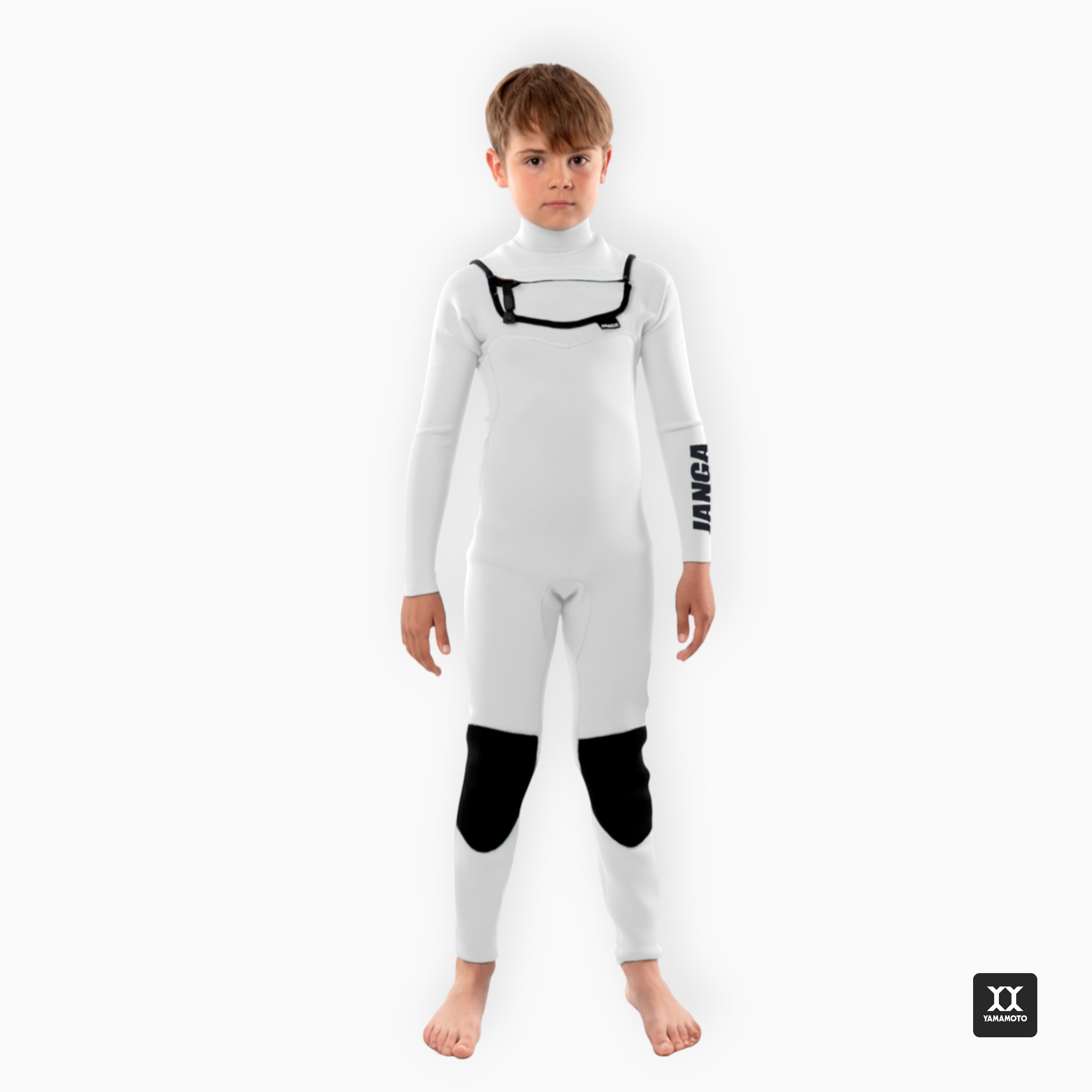 Grom in JANGA Custom Wetsuit Kids - front view