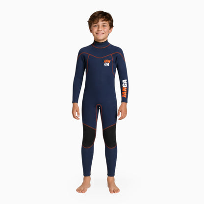 FINELINE Navy Fullsuit Kids 3/3