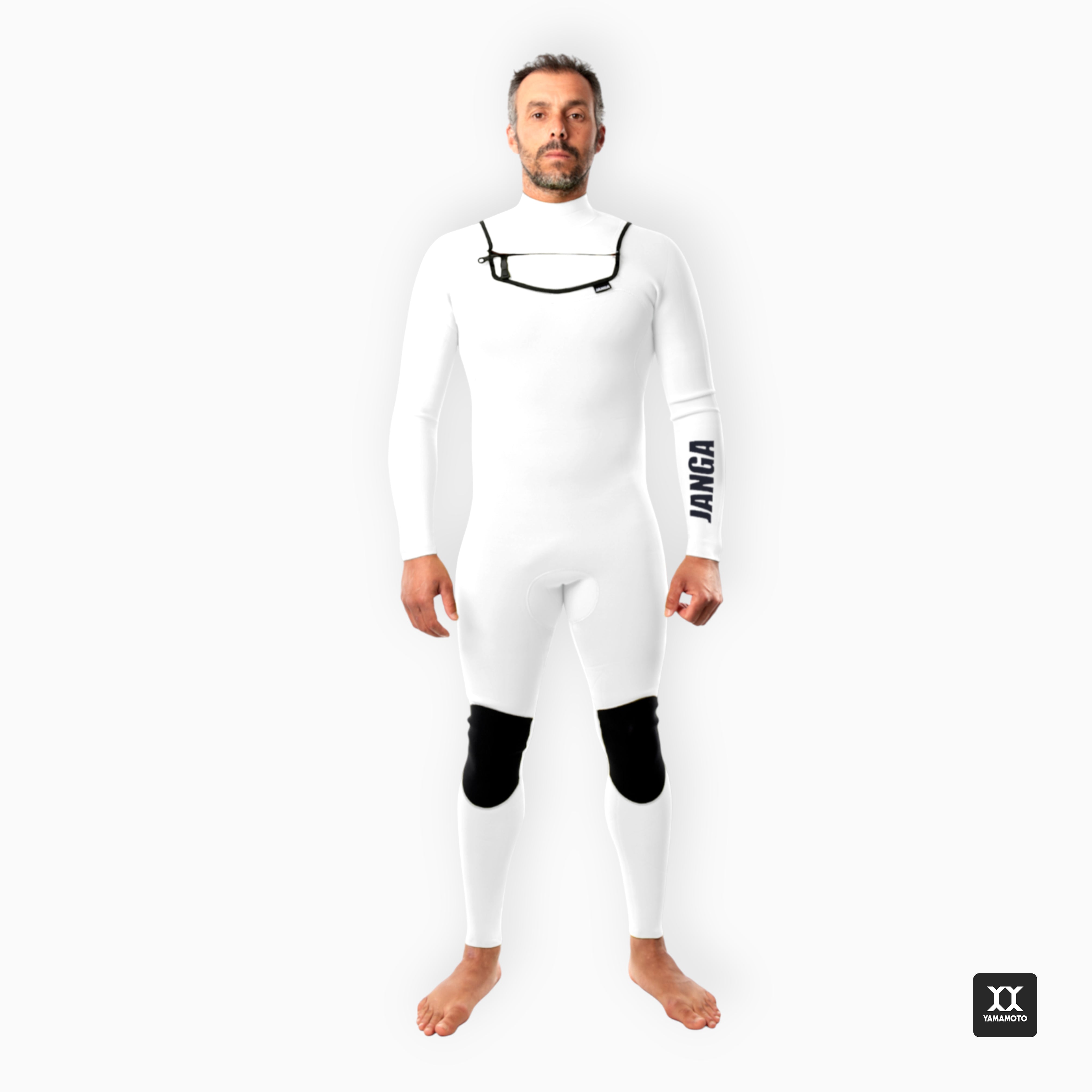 Surfer in JANGA Custom Wetsuit Man - front view