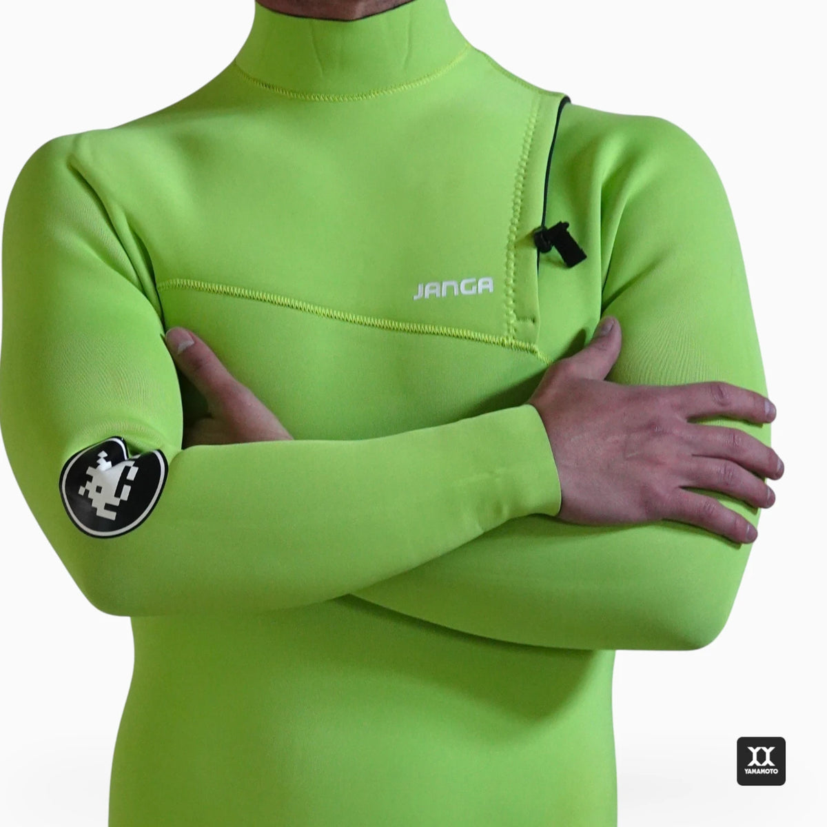 Minimal Neon Green Long Sleeve Springsuit 2/2