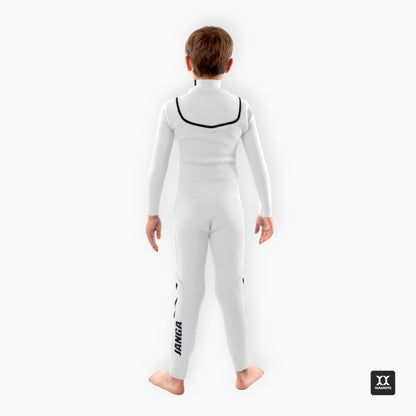 Grom in JANGA Custom Wetsuit Kids - back view
