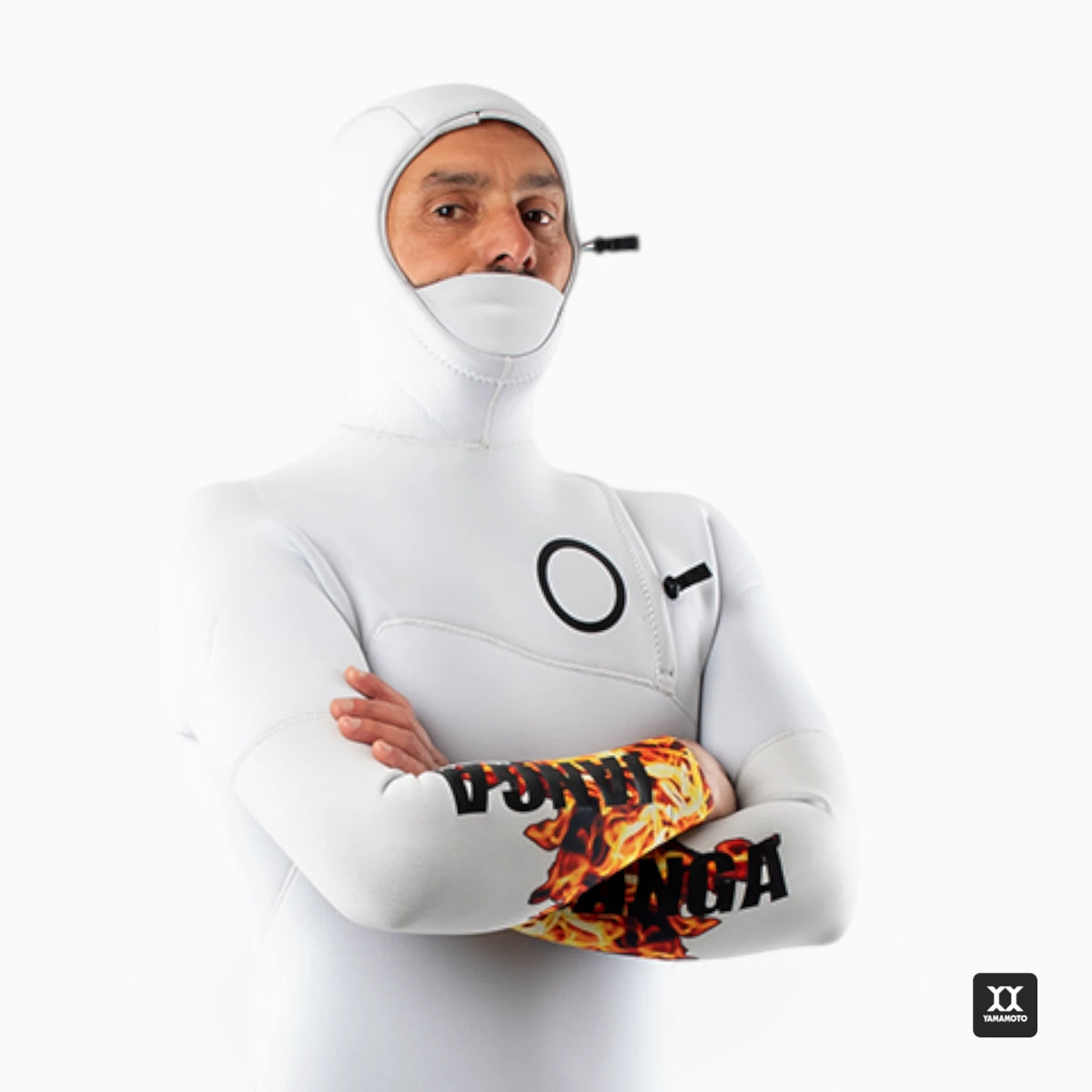 THE CHOSEN: FIRESTARTER HOODED White Fullsuit 4/3